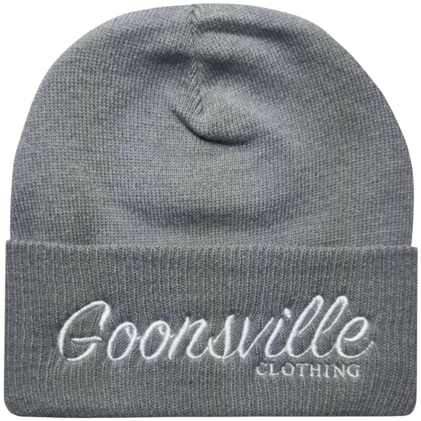 Grey and White Beanie (2 Panel Mesh)