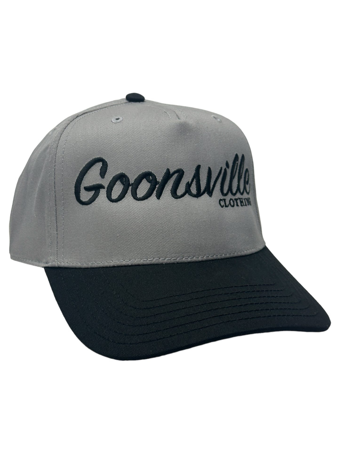 Goonsville Grey and Black Hat